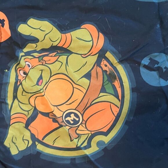 Teenage Mutant Ninja  Vintage Toddler Youth Bed Reversible Comforter 58"x42 - Picture 6 of 7